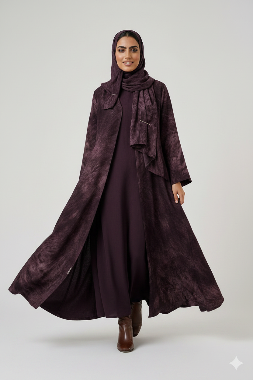 Sahar wine abaya