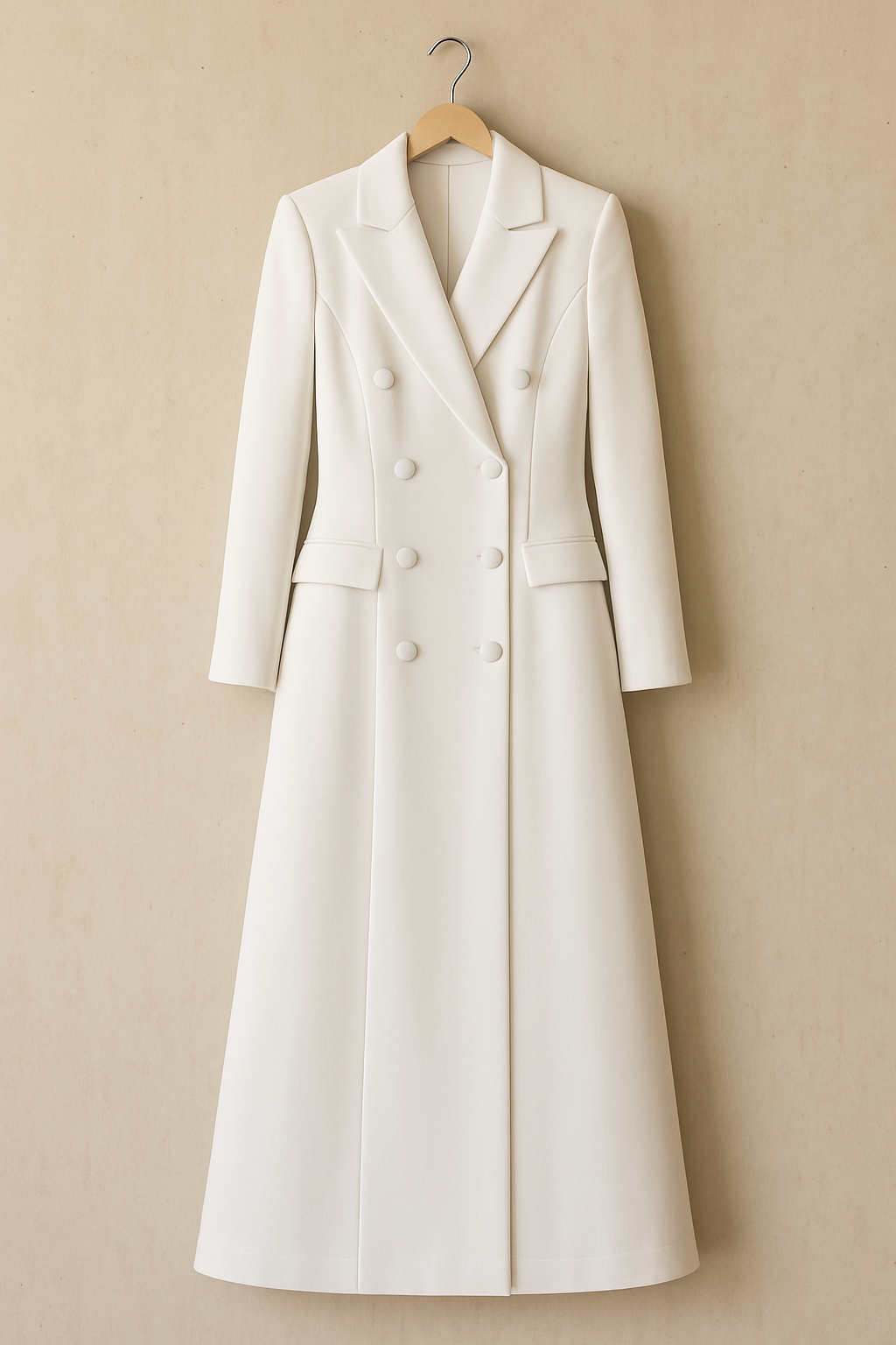Pearl white executive abaya