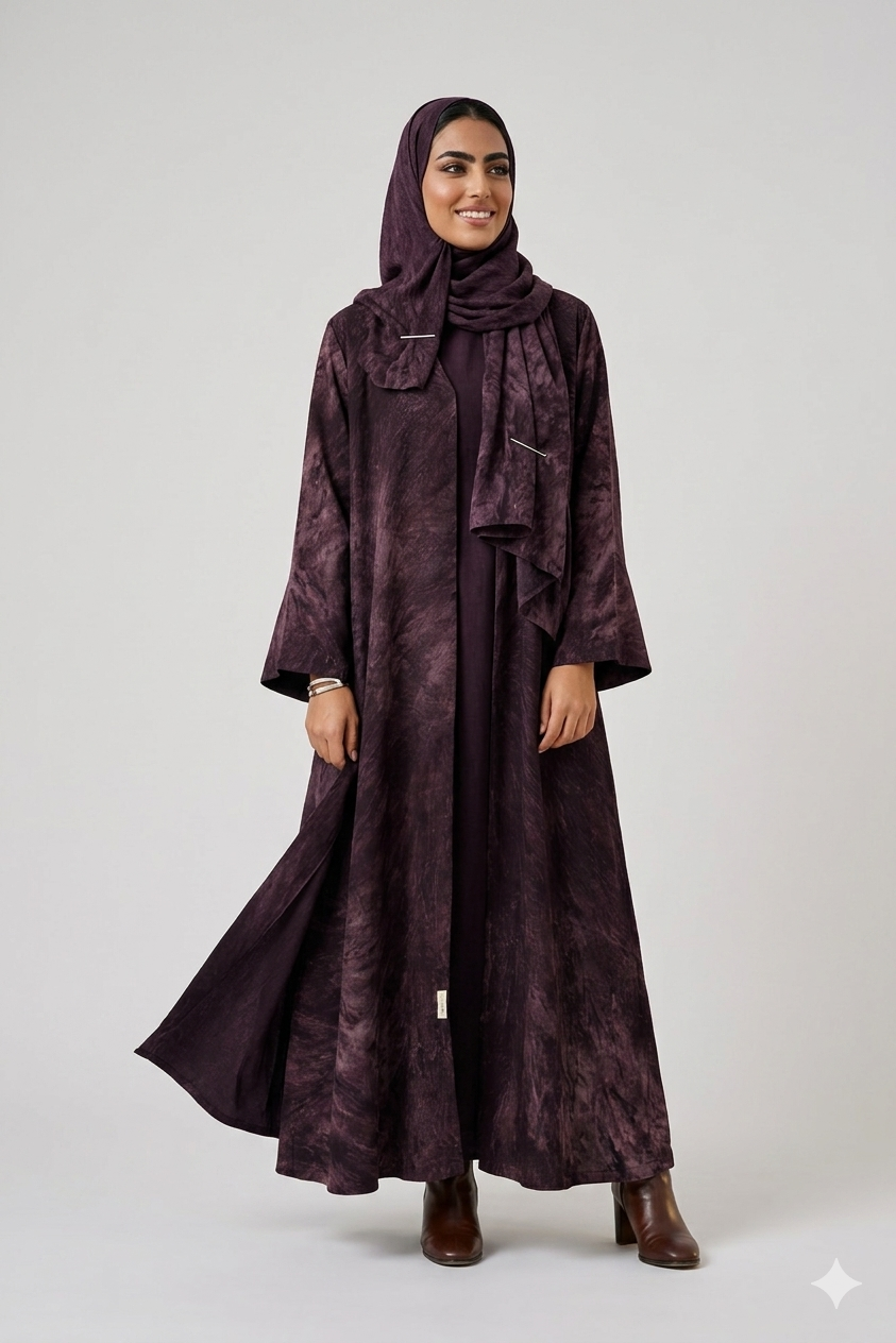 Sahar wine abaya