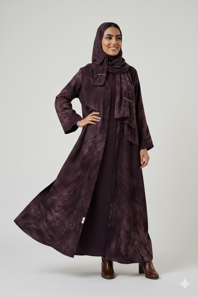 Sahar wine abaya